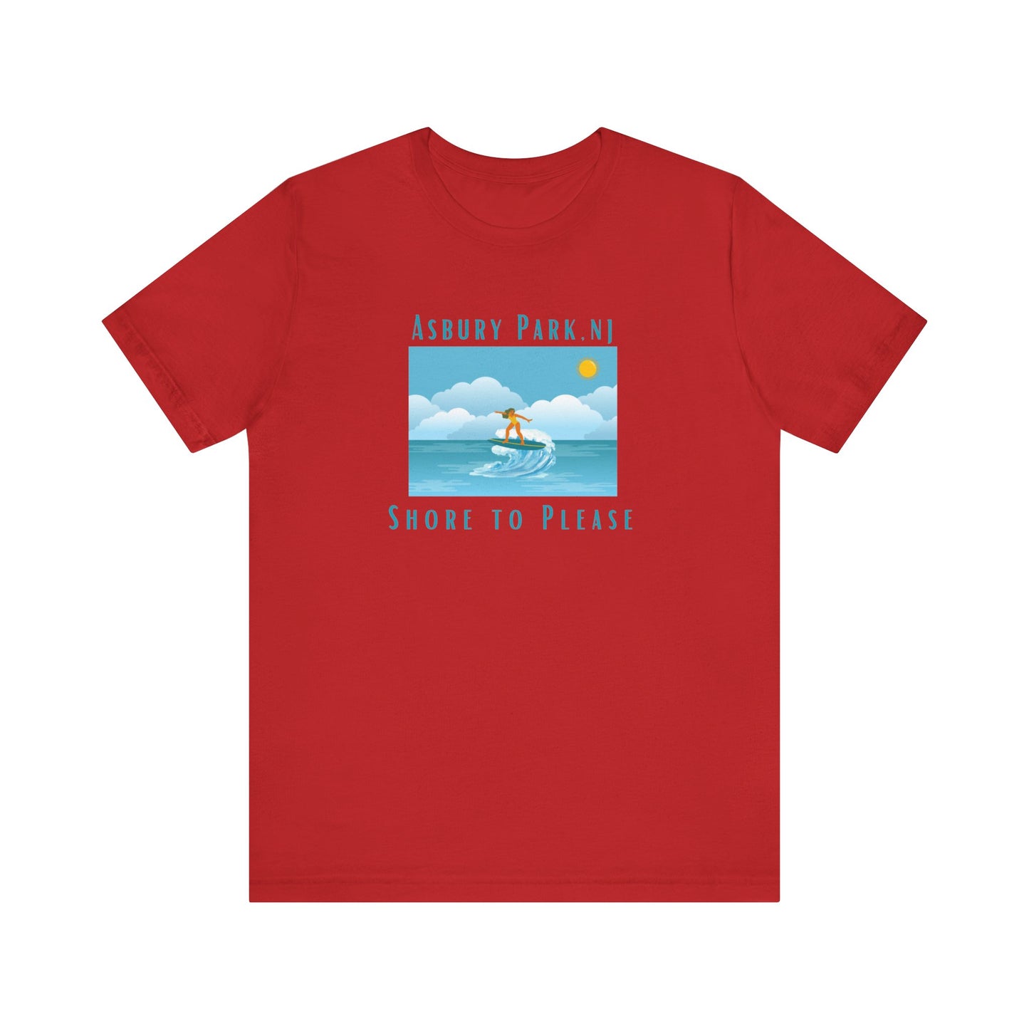 "Seaside Heights - Shore to Please" -  Unisex Jersey Short Sleeve Tee