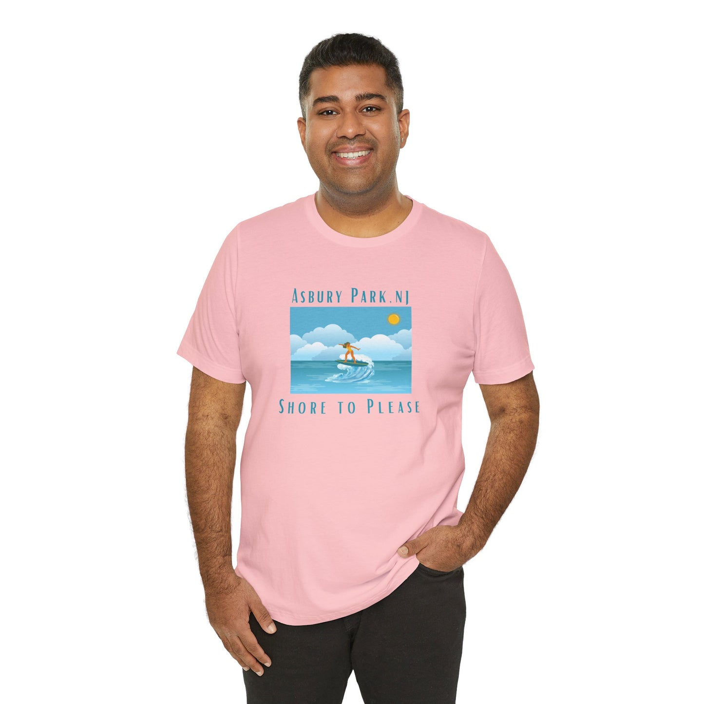 "Seaside Heights - Shore to Please" -  Unisex Jersey Short Sleeve Tee