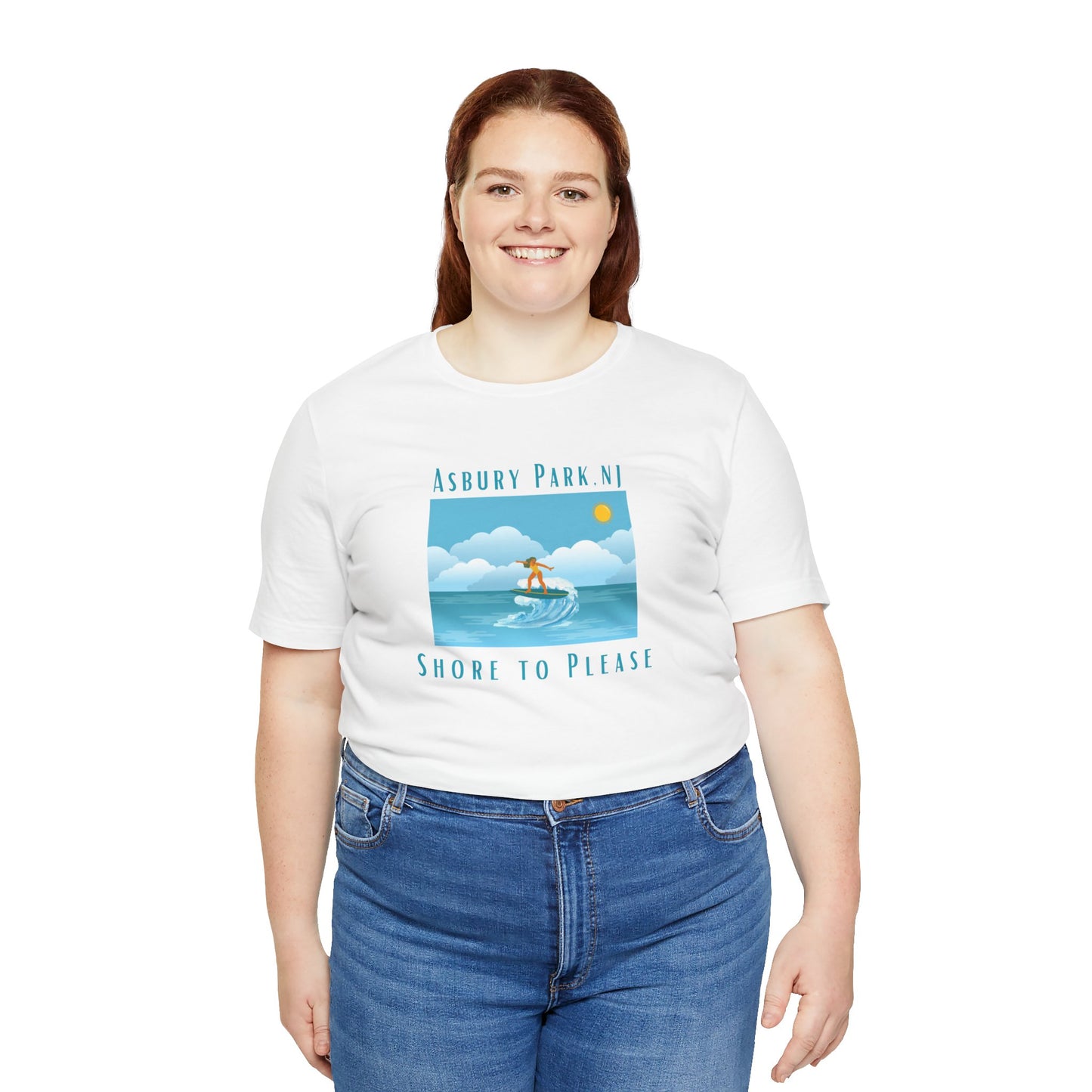 "Seaside Heights - Shore to Please" -  Unisex Jersey Short Sleeve Tee