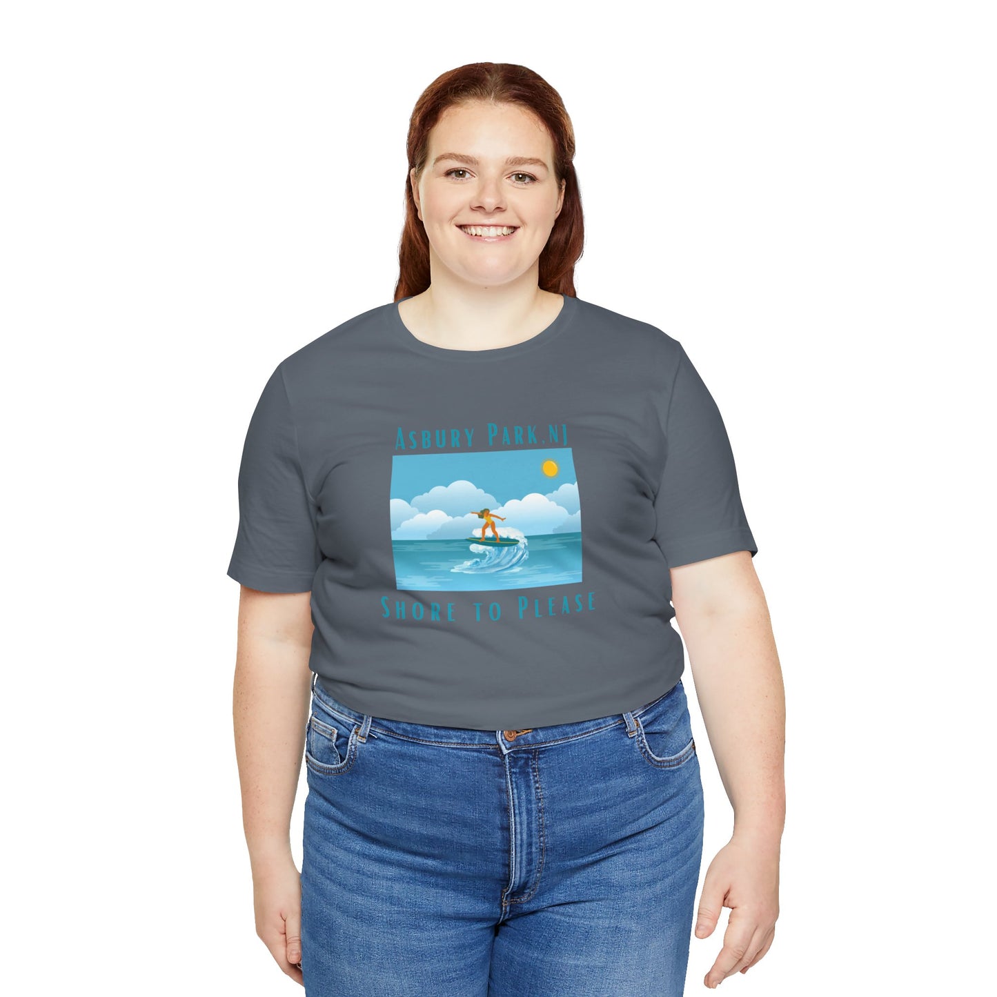 "Seaside Heights - Shore to Please" -  Unisex Jersey Short Sleeve Tee