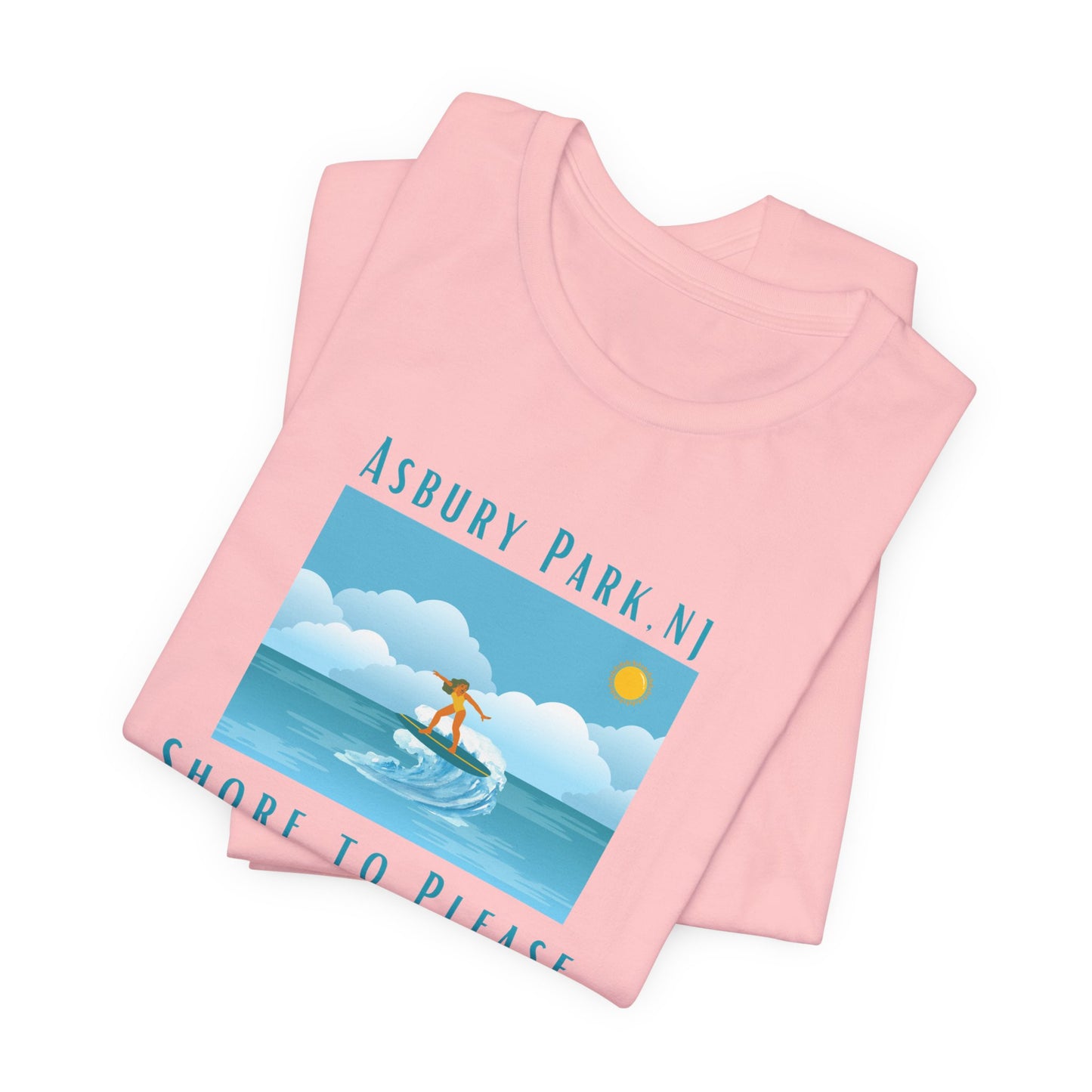 "Seaside Heights - Shore to Please" -  Unisex Jersey Short Sleeve Tee