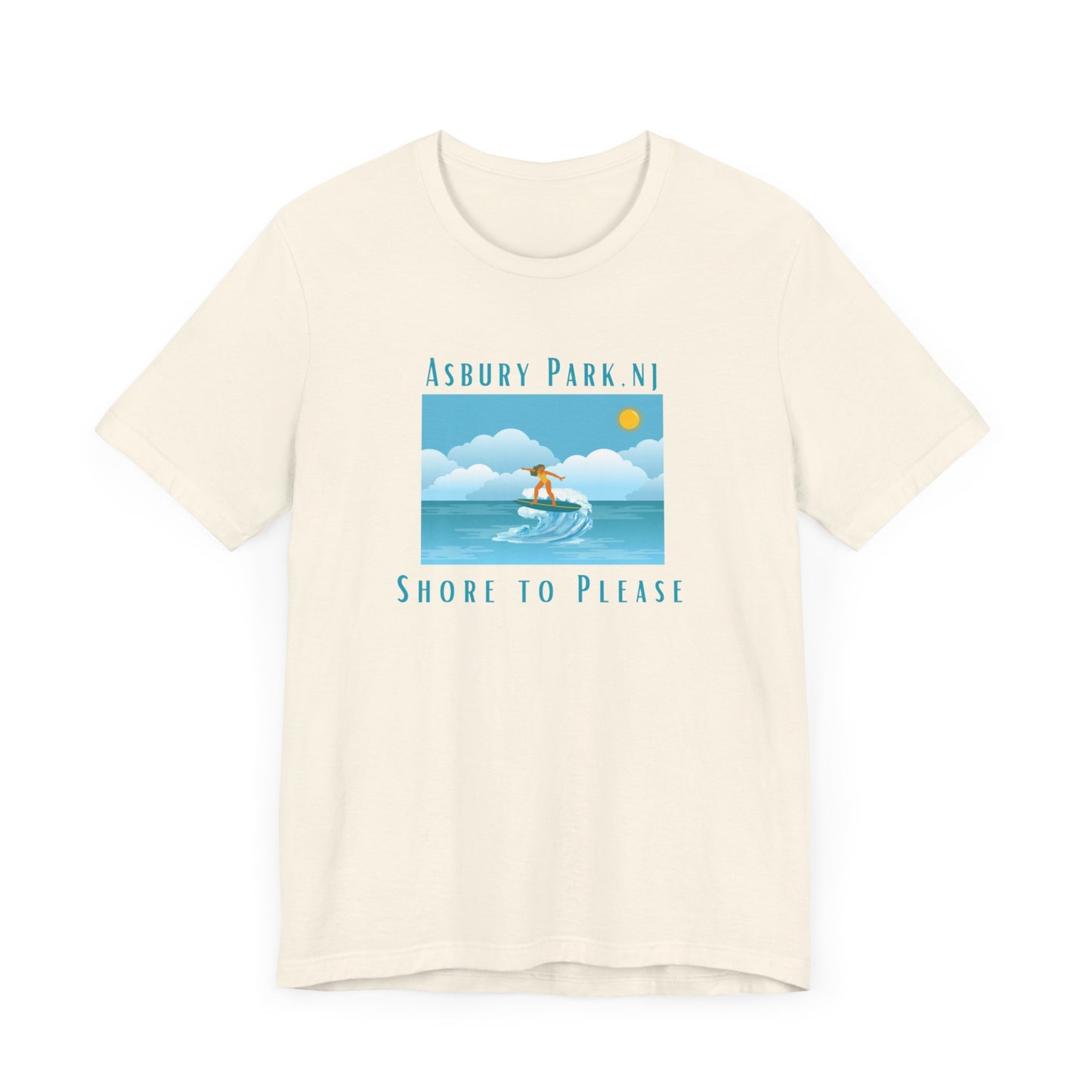 "Seaside Heights - Shore to Please" -  Unisex Jersey Short Sleeve Tee